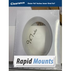 Clearance Mounts  OVAL 10 Pack 9x7in Outer 5x7in Aperture (oval) 