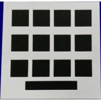 Packs of 12 Window  4x4cm Photo / Picture Mounts to fit 23x23cm IKEA frames 