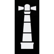 008 Lighthouse Shape Mount  23x50cm 